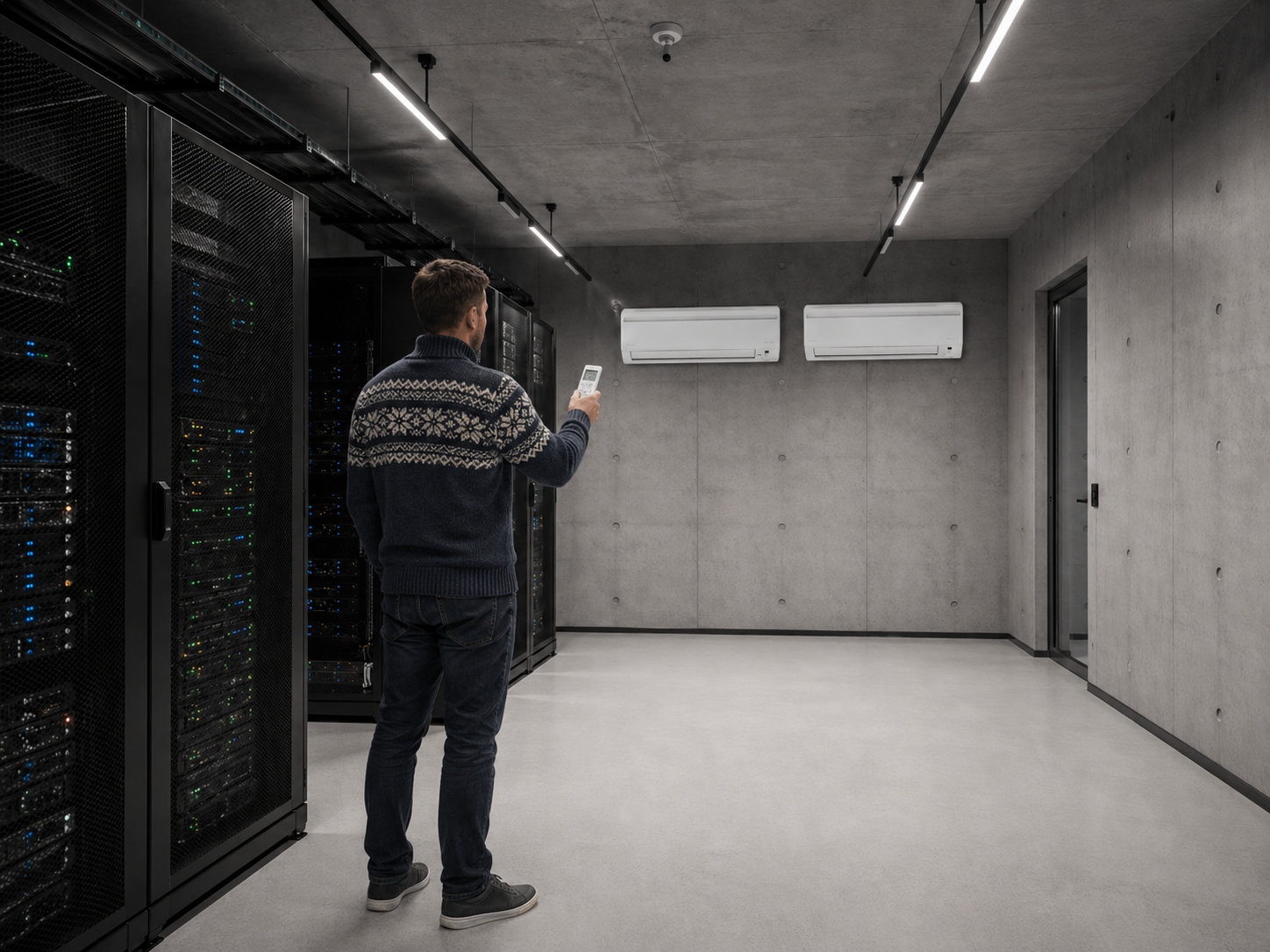 Klimatizace v serverovně a kancelářských prostorech